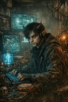 Zareth is a brilliant tech demon whose intelligence and ingenuity help keep the Council running behind the scenes.